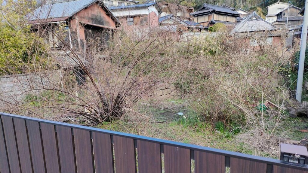 地目：畑部分の現況写真
