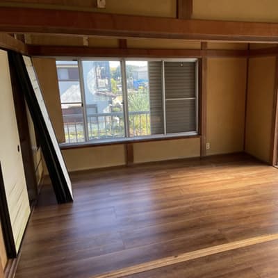 DIYでリフォーム中の和室