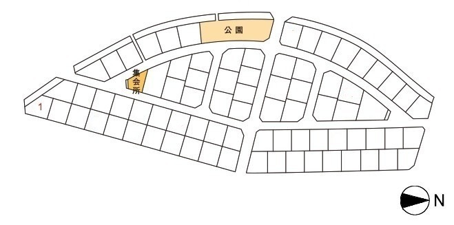 田井ポートサイドの区画図