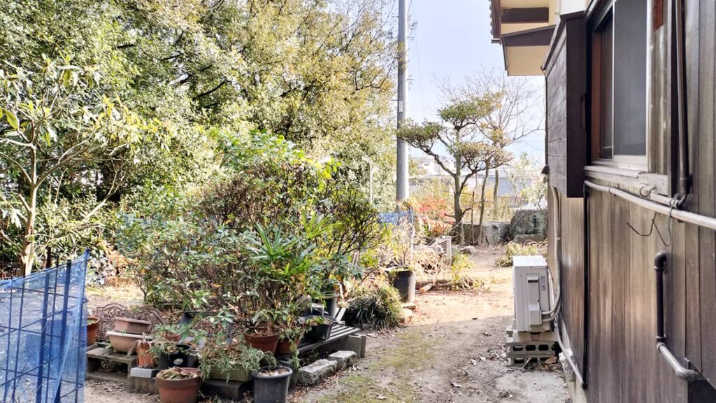 【2026/1撮影】敷地側面の整備状況